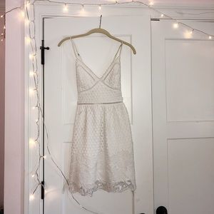 Abercrombie & Fitch White Crochet Sundress
